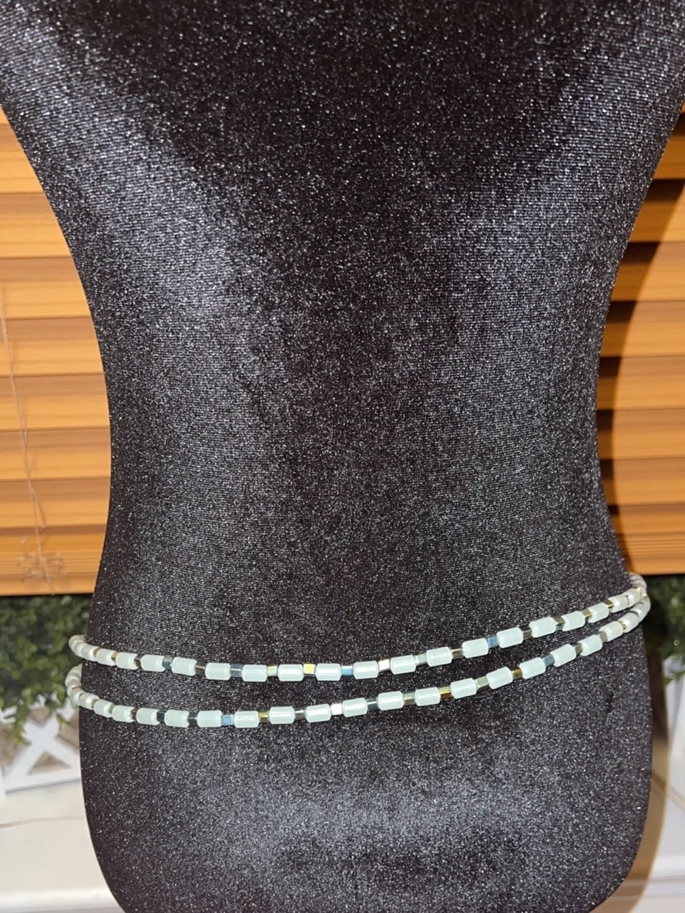 Handmade Glow in the Dark Belly Chain | Double Strand Waist Beads (16 Inch)